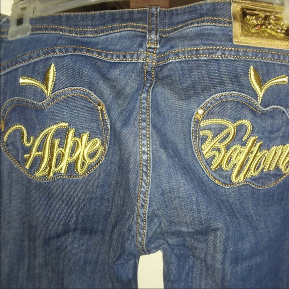 straight leg apple bottoms jeans